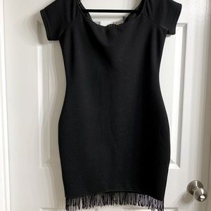 Black cocktail dress
